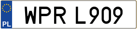 Trailer License Plate
